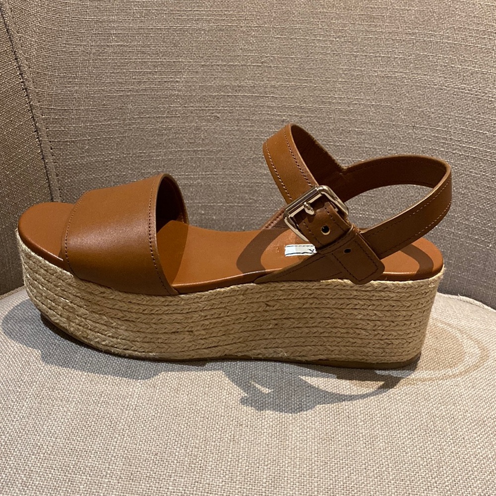 Authentic Prada Leather Platforms - image 2